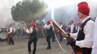 Galejadors amb el pi de fons