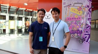 Albert i Herbert Leung, directors del film Stuntman a Vic