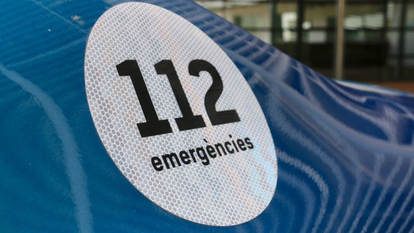 Cotxe policial dels Mossos d'Esquadra amb el número 112