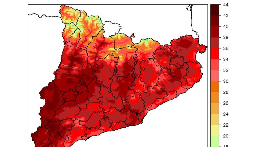 Mapa de temperatures