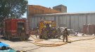 Un ferit greu i un de lleu en un incendi en una empresa tèxtil de Santa Eugènia de Berga