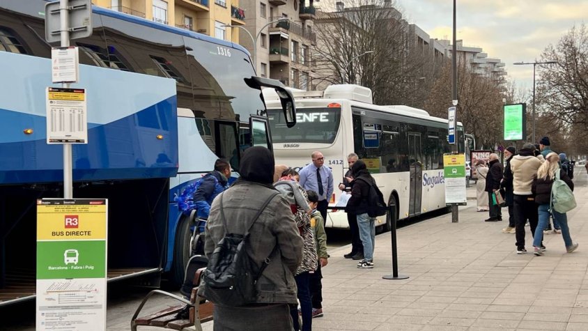 Servei per carretera a l’R3 minimitza l’impacte de la vaga de maquinistes