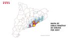 Els forts vents provoquen vuit serveis dels Bombers a Osona