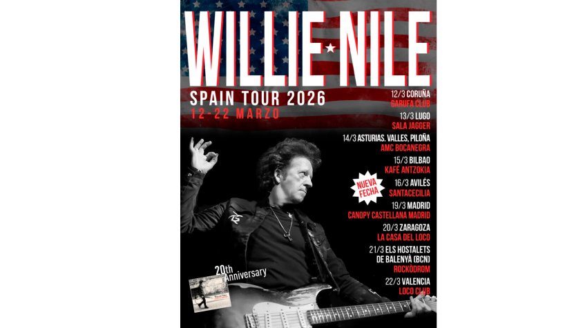 Willie Nile cartell gira per la península Ibèrica